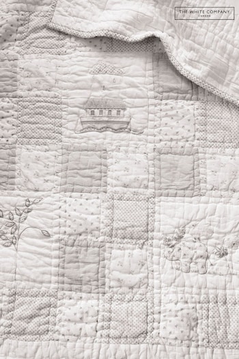 The White Company White Kids Noah's Ark Cot Bed Quilt (T02586) | £85