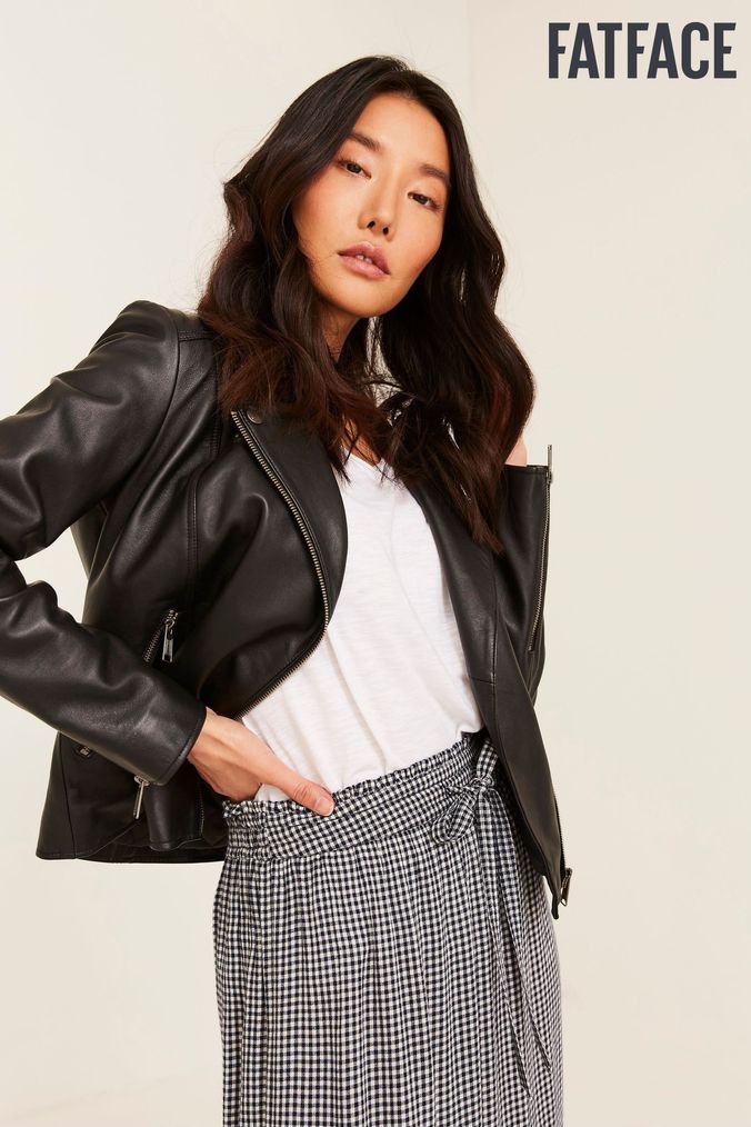 Fat face on sale leather jacket