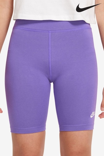 Nike Purple Zipped Sportswear 7" Cycling Shorts (T02758) | £23
