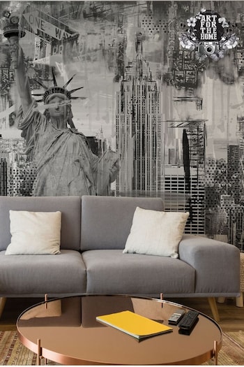 Art For The Home Black NYC Mural (T03216) | £62