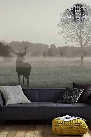 Art For The Home Natural Stag In The Woods Mural (T03224) | £62