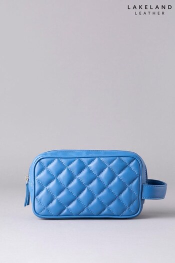 Lakeland Leather Quilted Leather Wash Bag (T03421) | £45