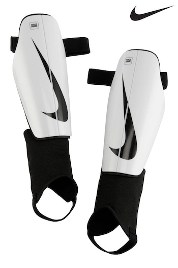 Nike White Charge Football Shin Guards (T03672) | £18