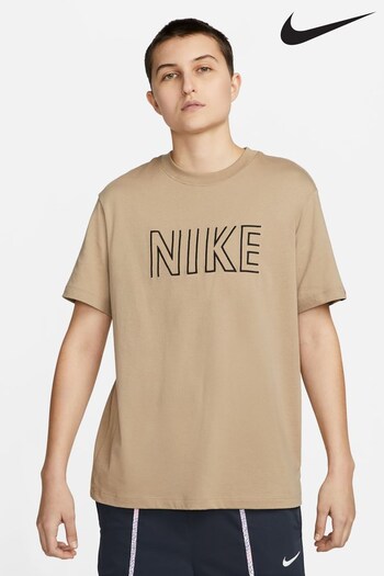 Nike Khaki Green Oversized Dance T-Shirt (T04010) | £40