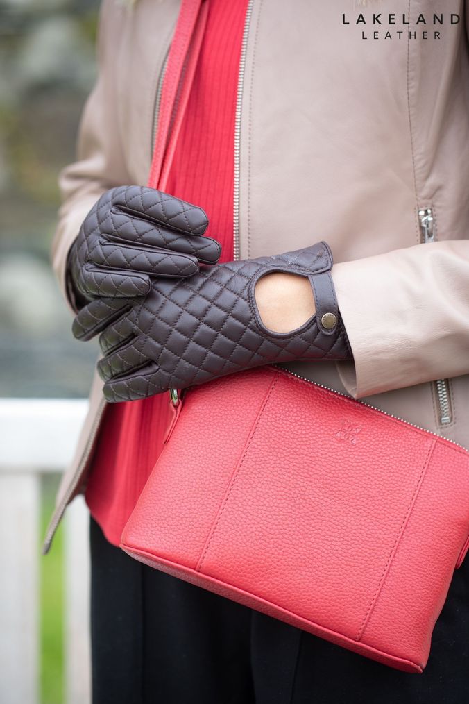 Barbour gloves womens purple discount