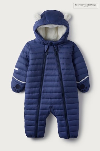 The White Company Baby Bear Recycled Quilted Pramsuit (T06741) | £49