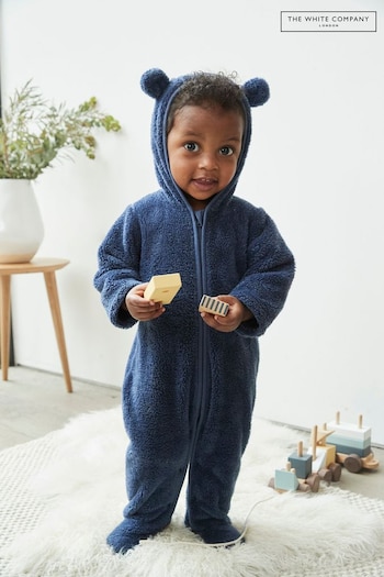 The White Company Teddy Bear Fleece Toddler Pramsuit (T06742) | £32