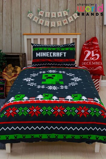 Character World Multi Minecraft Greeting Single Duvet Cover (T07224) | £26