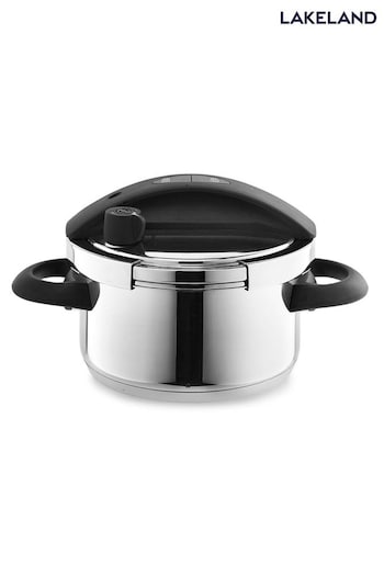 Lakeland Silver 3L Pressure Cooker With Glass Lid (T07452) | £90