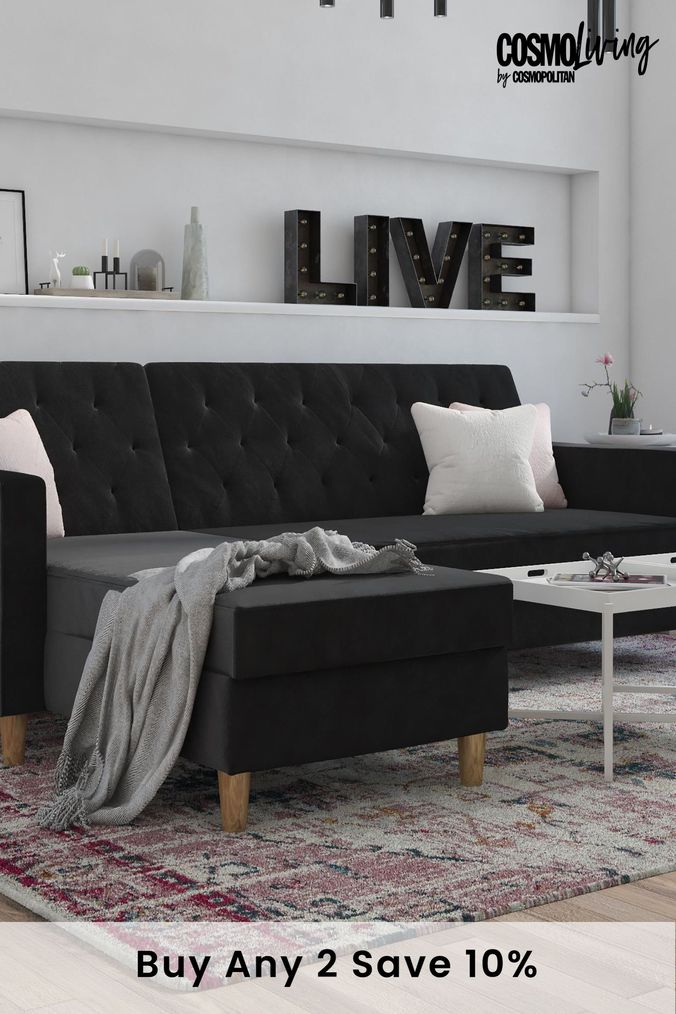 Little store black couch
