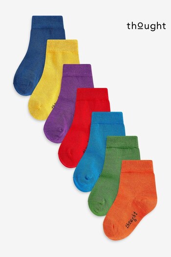 Thought Blue Baby Rainbow Bamboo Organic Cotton 7 Pack Sock Box (T08278) | £27