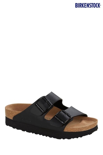 Birkenstock Papillio Arizona Vegan Platform GRAY Sandals (T08466) | £90