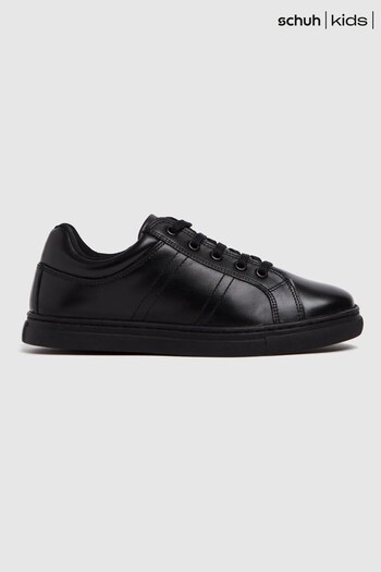 Schuh Black Mutual Lace-Up Trainers (T09287) | £34