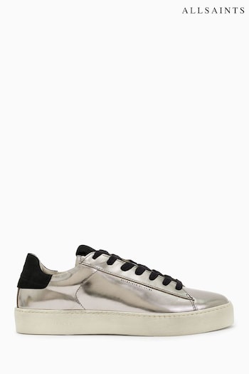AllSaints Shana Silver dunk Shoes (T09575) | £129