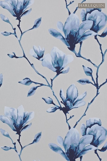 Harlequin Blue Lotus Wallpaper Wallpaper (T09949) | £80