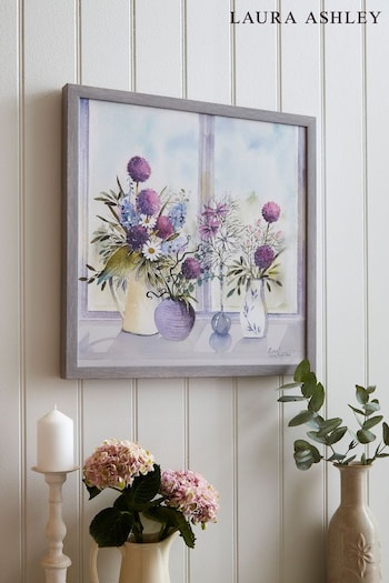 Laura Ashley Purple Allium Blooms Framed Print (T10012) | £60