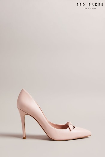Ted Baker Pink Teliah  Pointed Bow 100mm Court Heels (T10247) | £65