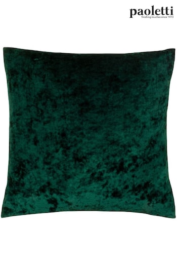 Riva Paoletti Emerald Green Verona Crushed Velvet Polyester Filled Cushion (T10995) | £17