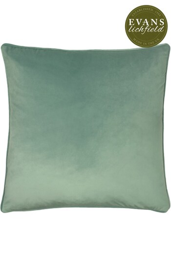 Evans Lichfield Eau De Nil Opulence Velvet Polyester Filled Cushion (T11028) | £22