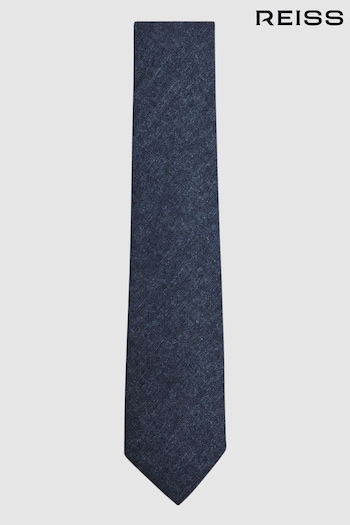 Reiss Indigo Saturn Wool-Silk Blend Tie (T11179) | £58