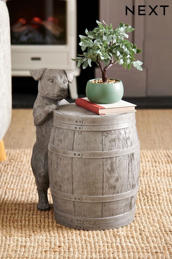Grey Saffy the Staffy Side Table (T11206) | £115