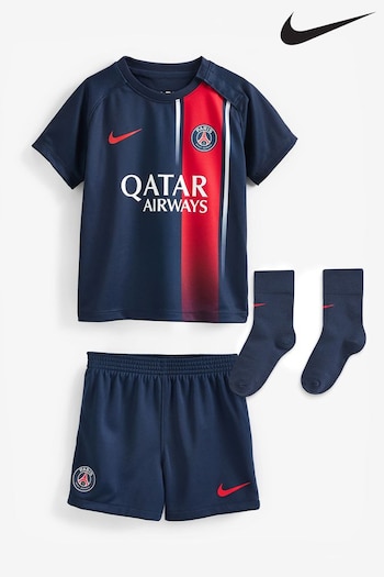 Nike Blue Jr. PSG 3 Piece Football Kit (T11330) | £50