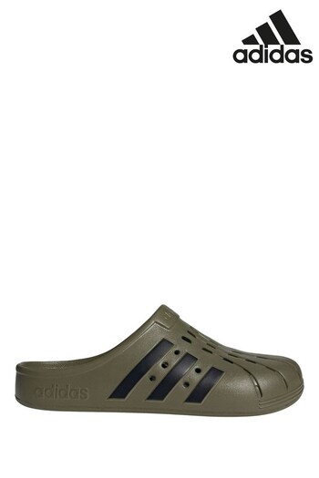 adidas print Green Sportswear Adilette Clogs (T11458) | £38