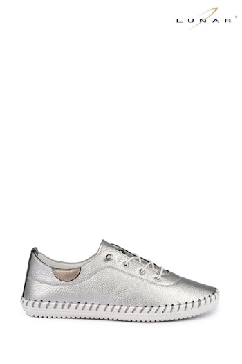 Lunar Silver St Ives Plimsoll Trainers (T11489) | £45