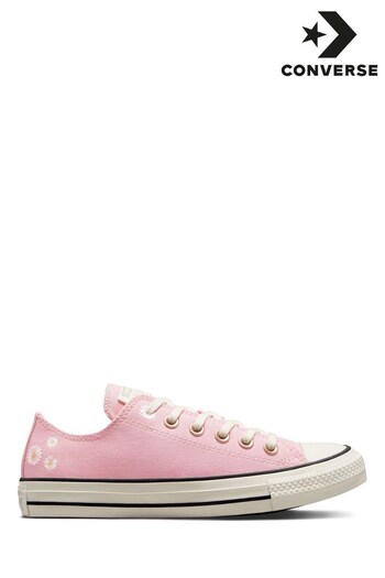 Converse Pink Chuck Low Top Trainers (T11568) | £60