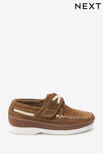 Tan Brown Boat Shoes (T12318) | £14 - £16
