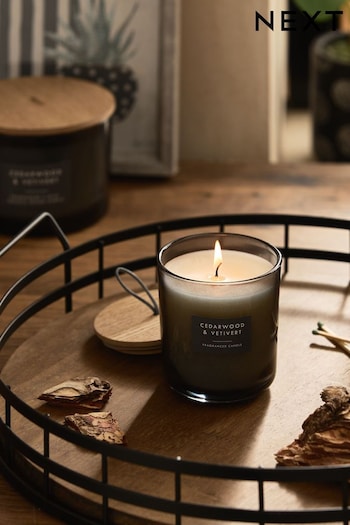 Grey Bronx Cedarwood and Vetiver Scented Waxfill Candle (T12371) | £10