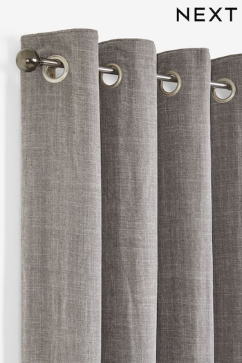 Pewter Grey Ball Finial Extendable Curtain 19mm Pole Kit (T12437) | £18 - £28