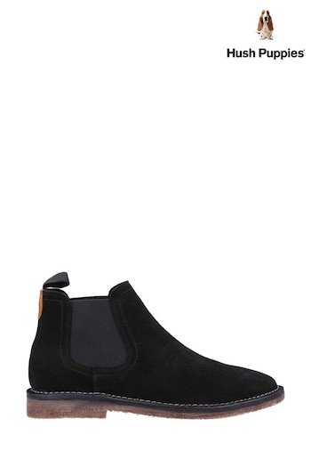 Hush Puppies Black Shaun Chelsea Boots (T12681) | £70