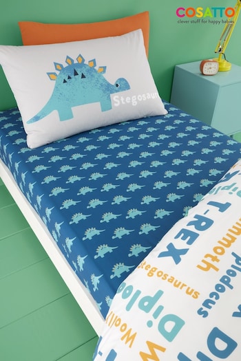 Cosatto Blue D Is For Dino Fitted Sheet (T13370) | £16 - £25