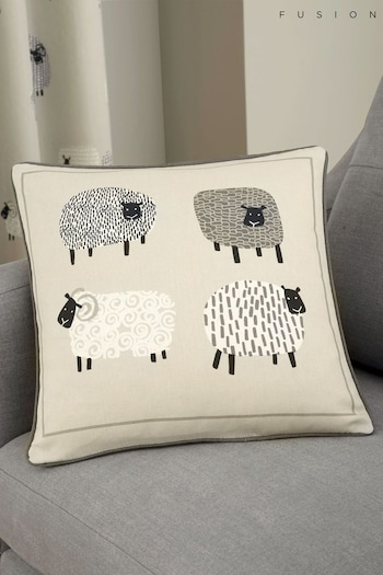 Fusion Natural Dotty Sheep Cushion (T13999) | £16