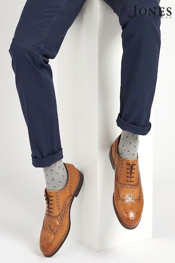 Jones Bootmaker Tan Gents Leather Lace Smart Shoes (T14226) | £160