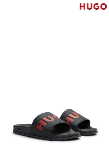 HUGO Match it Slid Black Sandals (T14285) | £199