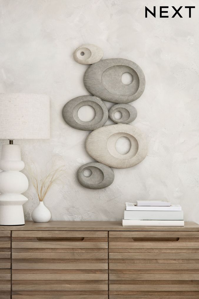 Grey Stone Effect Abstract Wall Art (T15007) | £55