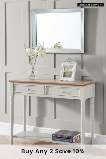 Julian Bowen Brown Provence Console Table (T15442) | £295