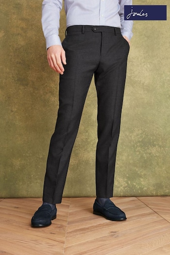 Joules Charcoal Grey Wool Slim Fit Suit: Trousers (T15852) | £100