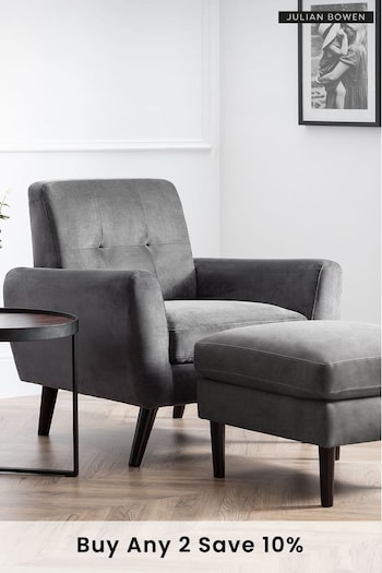 Julian Bowen Grey Monza Chair (T15889) | £330
