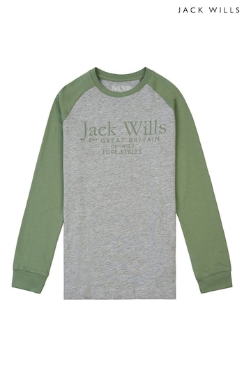 Jack Wills Grey Long Sleeved T-Shirt (T16068) | £20 - £25