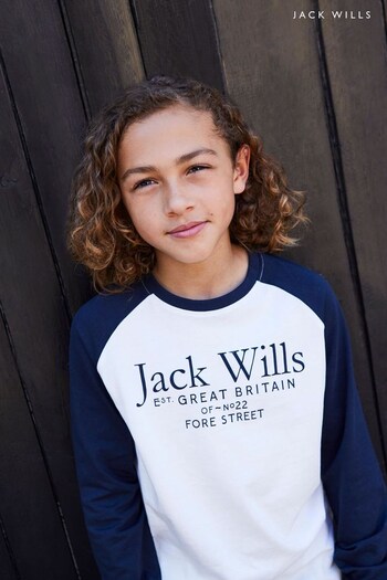 Jack Wills White Long Sleeve T-Shirt (T16069) | £20 - £25