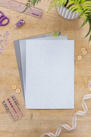 Crafters Companion Silver 30 Pack Silver Luxury Cardstock (T16091) | £10