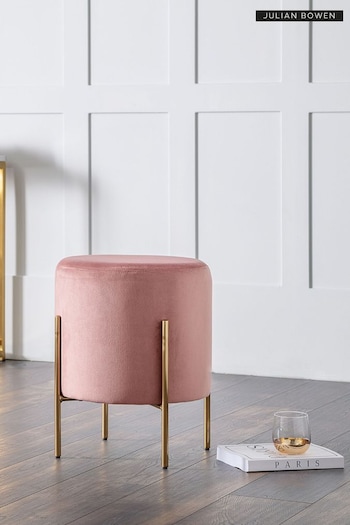 Julian Bowen Pink Harrogate Stool (T16268) | £105