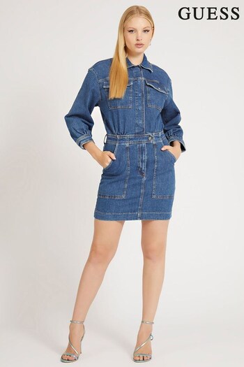 Guess Blue Eliza Denim Mini Dress (T18050) | £140