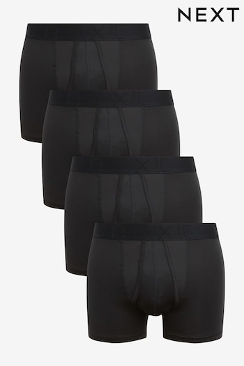 Black Motionflex A-Fronts Boxers 4 Pack (T18398) | £24