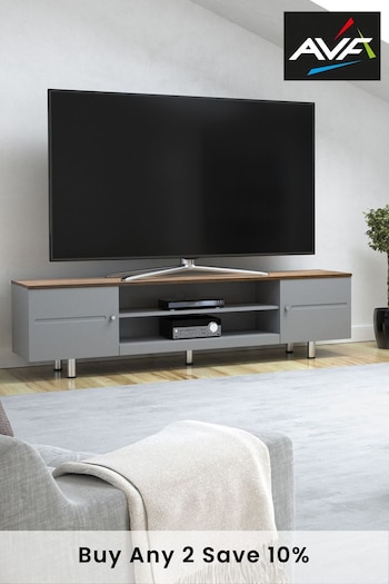 AVF Grey Whitesands 1900 Rustic Wood Effect TV Stand (T18981) | £380