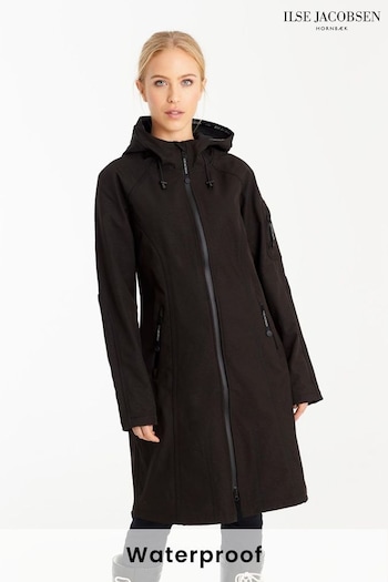 Ilse Jacobsen Waterproof Slim Fit Long Softshell Raincoat (T19735) | £262
