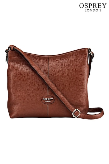 OSPREY LONDON Grainy Hide Leather Rita Cross-Body Bag (T19930) | £95